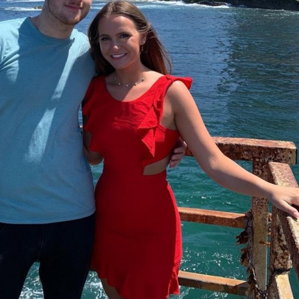 Red summer dress